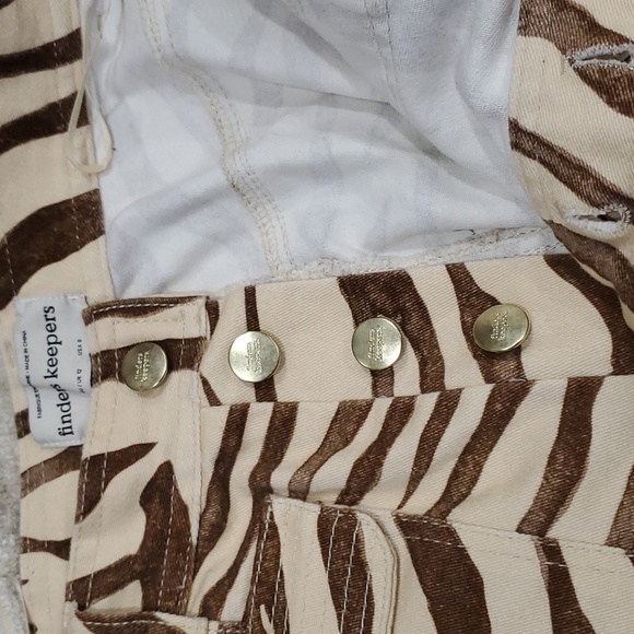 Anthropology keepers garcia  brown zebra print high waist wide leg pants… - Picture 4 of 12